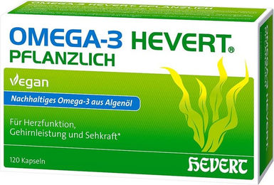 Hevert Omega-3 pflanzlich Weichkapseln vegan 120 Stück – Bild 1 von 1