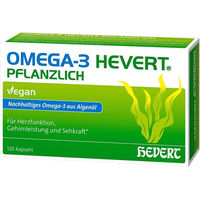 Produktbild von Hevert Omega-3 pflanzlich Weichkapseln vegan 120 Stück