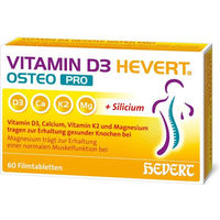 Produktbild von Hevert Osteo Pro Vitamin D3 1000 IE Tabletten 60 Stück vegan laktosefrei glutenfrei