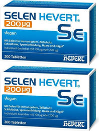 Hevert Selen Tabletten mit Natriumselenit 200 µg vegan laktosefrei glutenfrei zuckerfrei für Erwachsene – Bild 1 von 1