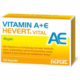 Hevert Vital Vitamin A + E Kapseln für Erwachsene und Heranwachsende 120 Stück – Bild 1 von 1