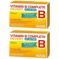 Produktbild von Hevert Vitamin B Complete B-Komplex Kapseln vegan laktosefrei glutenfrei zuckerfrei 240 Stück