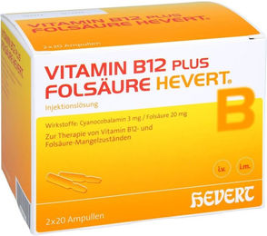 Hevert Vitamin B12 und Folsäure Ampullen 80 ml – Bild 1 von 1