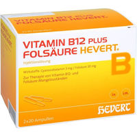 Produktbild von Hevert Vitamin B12 und Folsäure Ampullen 80 ml