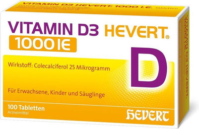 Hevert Vitamin D3 1000 IE Tabletten für Kinder 100 Stück – Bild 1 von 2