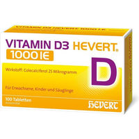 Produktbild von Hevert Vitamin D3 1000 IE Tabletten für Kinder 100 Stück