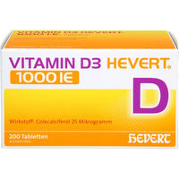 Produktbild von Hevert Vitamin D3 1000 IE Tabletten für Kinder 200 Stück