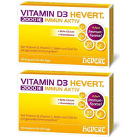 Produktbild von Hevert Vitamin D3 2000 I.E. Kapseln vegetarisch zuckerfrei laktosefrei glutenfrei