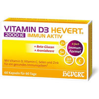 Produktbild von Hevert Vitamin D3 2000 IE Kapseln vegetarisch zuckerfrei laktosefrei glutenfrei