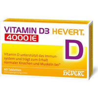 Produktbild von Hevert Vitamin D3 4000 I.E. Tabletten 60 Stück vegetarisch laktosefrei glutenfrei