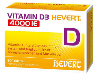Hevert Vitamin D3 4000 IE Tabletten 90 Stück – Bild 1 von 1