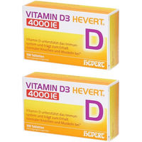 Produktbild von Hevert Vitamin D3 4000 IE Tabletten vegetarisch laktosefrei glutenfrei für Erwachsene 100 Stück