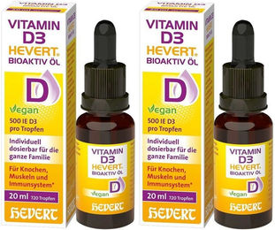 Hevert Vitamin D3 Bioaktiv Öl Tropfen für Kinder Erwachsene und Senioren – Bild 1 von 1