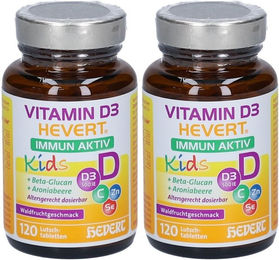 Hevert Vitamin D3 Immun Aktiv Kids Lutschtabletten vegan glutenfrei laktosefrei – Bild 1 von 1
