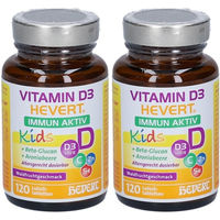 Produktbild von Hevert Vitamin D3 Immun Aktiv Kids Lutschtabletten vegan glutenfrei laktosefrei