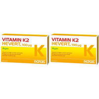 Produktbild von Hevert Vitamin K2 MK-7 100 µg Kapseln vegan laktosefrei glutenfrei ohne Zusatzstoffe 60 Stück