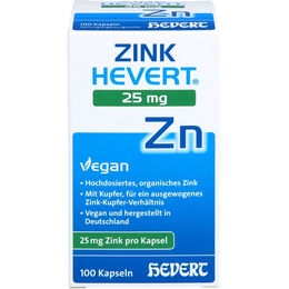 Hevert Zink 25 mg Kapseln 100 Stück – Bild 1 von 2