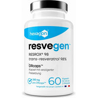 Produktbild von Hexagon Resveratrol Kapseln vegan ohne Zusatzstoffe 60 Stück