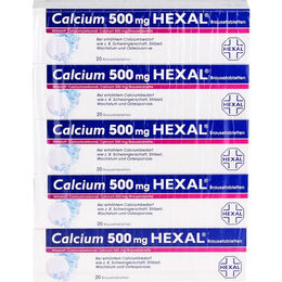 HEXAL Calcium 500 mg Brausetabletten zuckerfrei 100 Stück – Bild 1 von 1