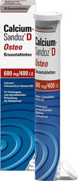 Hexal Calcium-Sandoz D Osteo Brausetabletten mit Calcium Carbonat 20 Stück – Bild 1 von 3
