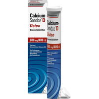 Produktbild von Hexal Calcium-Sandoz D Osteo Brausetabletten mit Calcium Carbonat 20 Stück