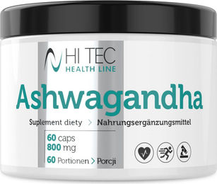Hi Tec Nutrition Ashwagandha Premium Nahrungsergänzungsmittel Vegan 60 Kapseln – Bild 1 von 4