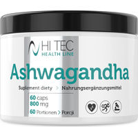 Produktbild von Hi Tec Nutrition Ashwagandha Premium Nahrungsergänzungsmittel Vegan 60 Kapseln