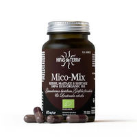 Produktbild von HIFAS DA TERRA Mico-Mix Pilz Supplement mit Reishi, Maitake und Shiitake Extrakt hochdosiert 10:1 vegan 70 Kapseln