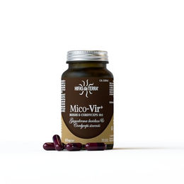HIFAS DA TERRA Mico-Vir+ Cordyceps Sinensis und Reishi Pilz Extrakt 10:1 Vegan 70 Kapseln – Bild 1 von 8