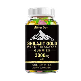 Himalayan Shilajit Gold Gummies 3000mg Nahrungsergänzungsmittel 60 Gummibärchen – Bild 1 von 3