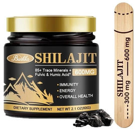 Himalayan Shilajit Harz 600 mg Nahrungsergänzungsmittel 100 Portionen – Bild 1 von 3