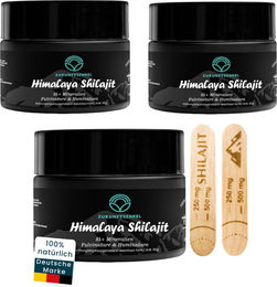 Himalayan Shilajit Mineralstoff-Komplex als reines Harz 3er-Set 90g – Bild 1 von 3