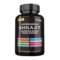 Produktbild von Himalayan Shilajit Nahrungsergänzungsmittel mit Ashwagandha, Rhodiola Rosea und Panax Ginseng 120 Kapseln