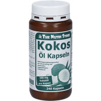 Produktbild von Hirundo Products Bio Kokosöl Kapseln 500 mg 240 Stück
