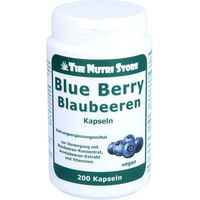 Produktbild von Hirundo Products Blue Berry Blaubeeren Kapseln mit Blaubeeren-Konzentrat, Aroniabeeren-Extrakt und Kräuter-Komplex 200 Stück