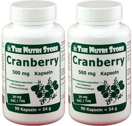 Hirundo Products Cranberry 500 mg Kapseln – Bild 1 von 1