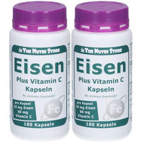 Produktbild von Hirundo Products Eisen 10 mg mit Vitamin C 60 mg aus Acerola und Hagebutte Kapseln 180 Stück für Sportler