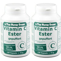 Produktbild von Hirundo Products Ester-C Vitamin C 400 mg vegetarische Kapseln 120 Stück
