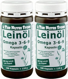 Hirundo Products Omega-3-6-9 Leinöl Kapseln 180 Stück – Bild 1 von 1