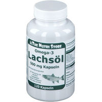 Produktbild von Hirundo Products Omega-3 Lachsöl 500 mg Kapseln 120 Stück