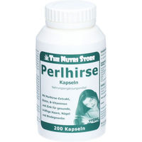 Produktbild von Hirundo Products Perlhirse Kapseln mit Kieselerde vegan