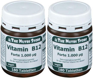 Hirundo Products Vitamin B12 Forte 1.000 µg Tabletten 180 Stück – Bild 1 von 1