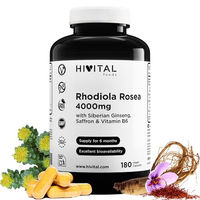Produktbild von HIVITAL Anti-Stress-Komplex Rhodiola Rosea mit Safran und Vitamin B6 4000 mg 180 vegane Kapseln