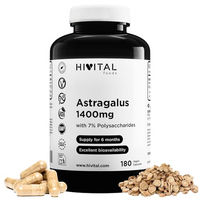 Produktbild von HIVITAL Astragalus Extrakt 1400 mg mit 7% Polysacchariden 180 vegane Kapseln glutenfrei laktosefrei zuckerfrei