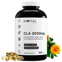 Produktbild von Hivital CLA Konjugierte Linolsäure 3000 mg pro Dosis 180 Kapseln vegan glutenfrei laktosefrei zuckerfrei
