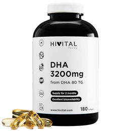 Hivital DHA 3200 mg Kapseln 180 Stück glutenfrei laktosefrei zuckerfrei – Bild 1 von 3
