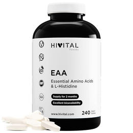 Hivital EAA Essentielle Aminosäuren Tabletten vegan glutenfrei laktosefrei zuckerfrei 240 Stück – Bild 1 von 2