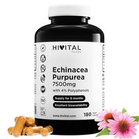 Produktbild von Hivital Echinacea 7500 mg Kapseln vegan glutenfrei laktosefrei zuckerfrei 180 Stück
