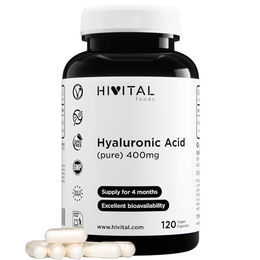 HIVITAL Hyaluronsäure 400 mg Kapseln 120 Stück vegan glutenfrei laktosefrei zuckerfrei – Bild 1 von 2