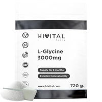Produktbild von HIVITAL L-Glycin Aminosäure Pulver 720 g vegan glutenfrei laktosefrei zuckerfrei